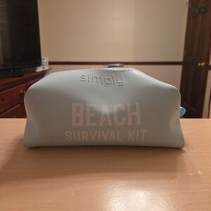 Simply Southern Blue Beach Survival Kit Cosmetic Bag
